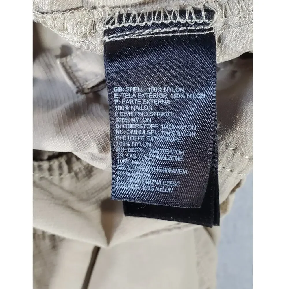 The North Face Mens Cargo Shorts Tan Nylon Hiking Size 40 outdoor, gorpcore